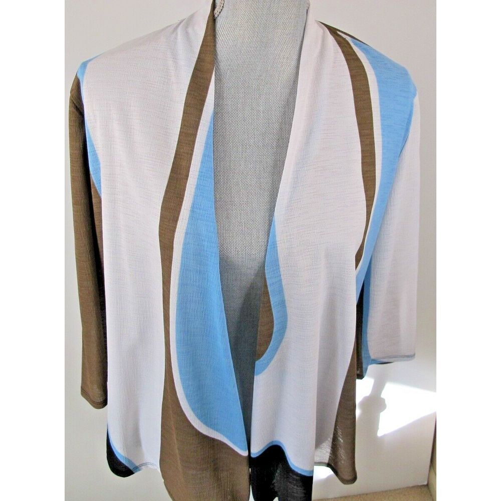 Women's Size 1 Easywear By Chicos Lightweight Open Front Drape Cardigan